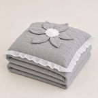 3D Floral Quilted Bedspread Set