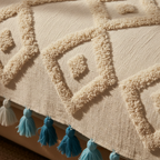 Ivory Tufted Throw