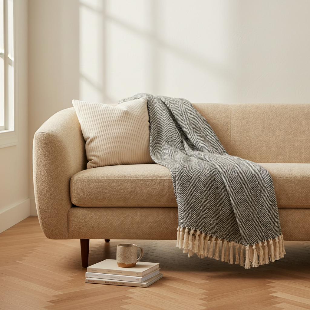 Pebble Weave Throw