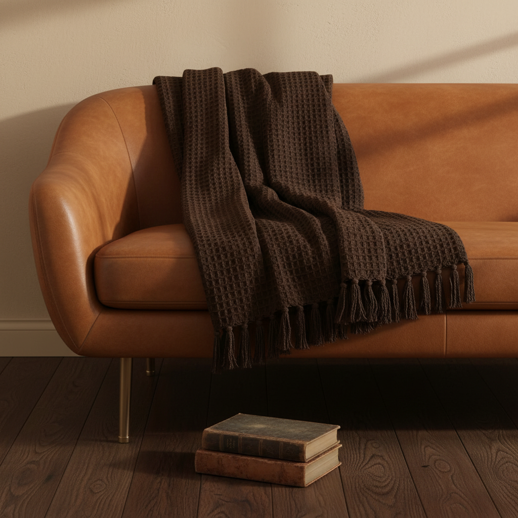 Cocoa Waffle Throw