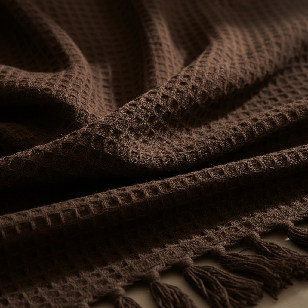 Cocoa Waffle Throw