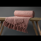 Rose Waffle Throw