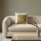Olive Trace Cushion Cover