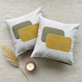 Olive Block Cushion Cover